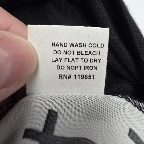 Sugar High Shirt Womens 3X Black Dolman Winged Fleur-de-Lis Cross Back Made USA - Picture 8 of 10